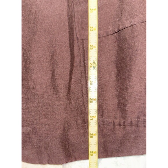 Vintage Lauren Ralph Lauren Brown Linen Silk Blazer Jacket Womens 14 Old Money - Picture 11 of 16